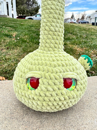 Handmade Crochet Bong Plushie | Custom Weed Bong | Quirky Stoner Gift, Funny Dorm Decor, Soft Plush Toy