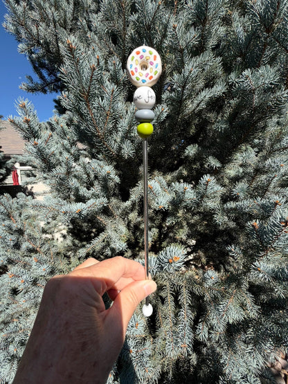 10" Donuts, Coffee, Love Amigurumi Sewing Sticks: Crochet Plushie Aids | Crochet Plushie Knitting Needles | Cute Ami Sticks | Single Sticks
