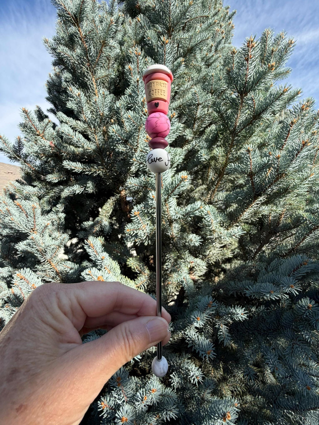 8" Coffee Love Ami Stick | Crochet Plushie Sewing Tools | Amigurumi Sticks | Stuffy Sticks
