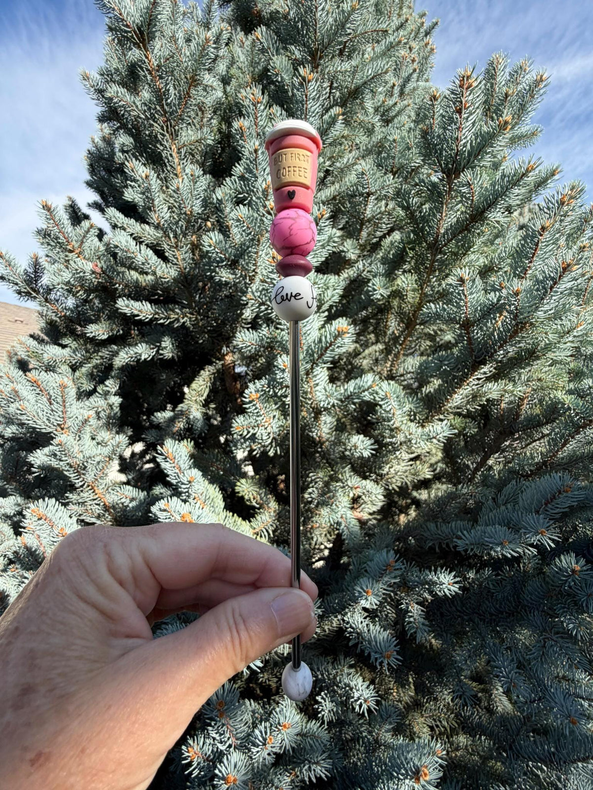 8" Coffee Love Ami Stick | Crochet Plushie Sewing Tools | Amigurumi Sticks | Stuffy Sticks