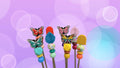 Pair of 8" Butterfly Springtime Amigurumi Sewing Sticks: Crochet Plushie Aids, Nature Theme Needles