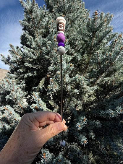10" Coffee Love Ami Stick | Amigurumi Sewing Tools, Crochet Plushie Crafting Needles | Stuffy Sticks