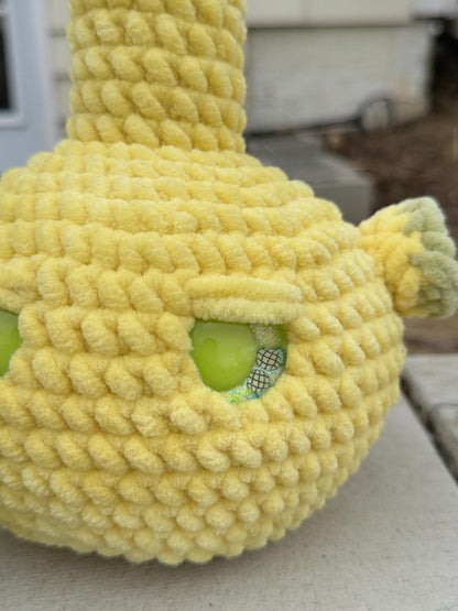 Handmade Crochet Bong Plushie | Custom Weed Bong | Quirky Stoner Gift, Funny Dorm Decor, Soft Plush Toy