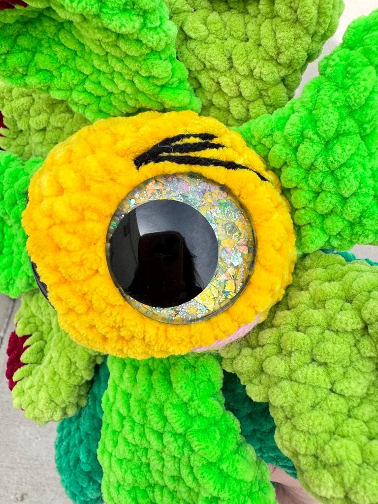 Hand-Crocheted Flower Baby Amigurumi, Floral Plush Toy, Nursery Decor, Spring Gift