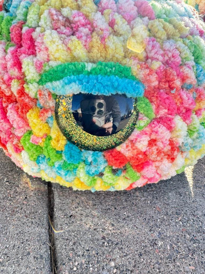 Handmade Tie Dye Bong Crochet Plushie | Funny Stoner Gift | Cute Weed Decor | 420 Room Decor | Chill Vibe Gift for Friends