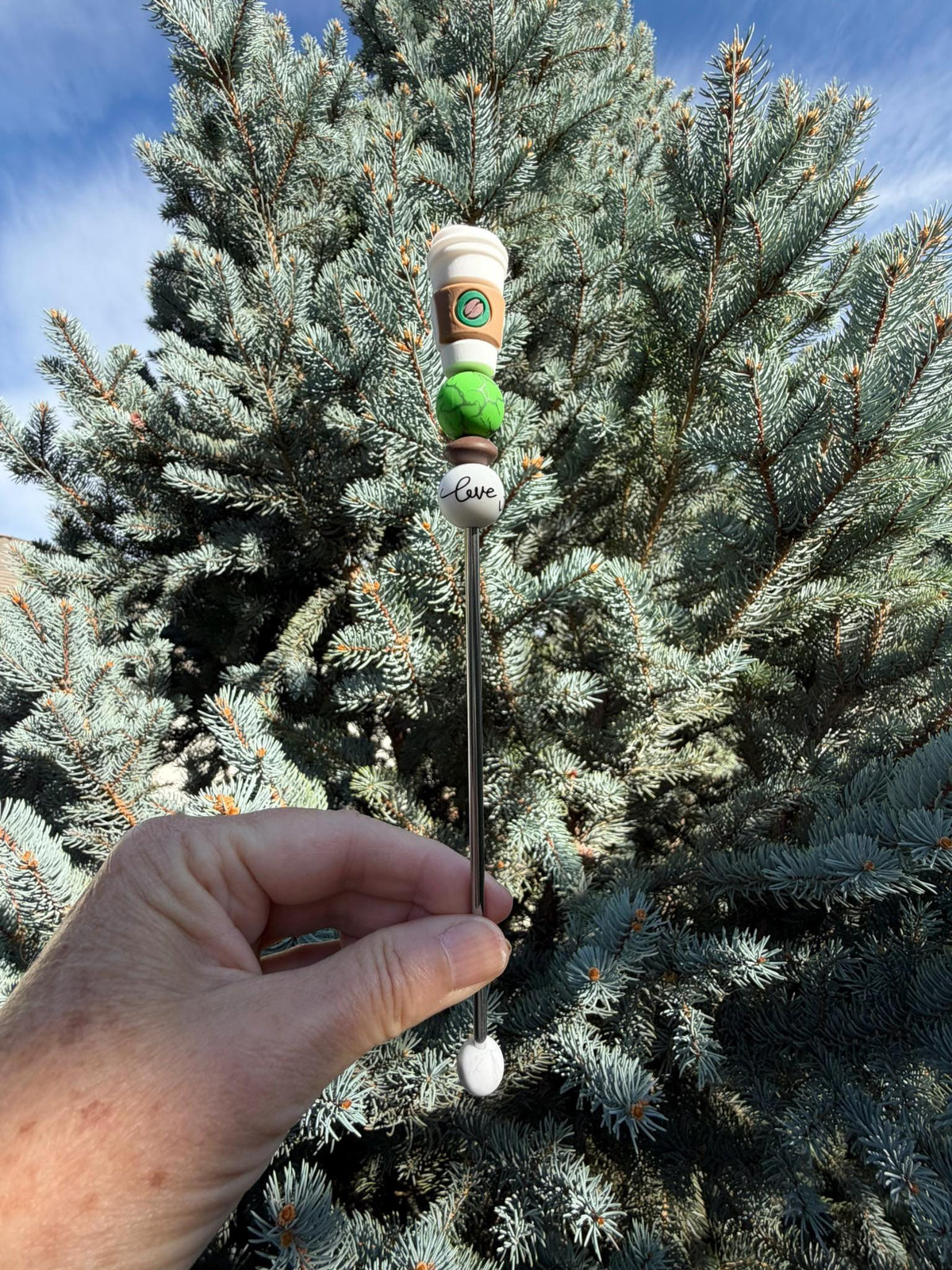 8" Coffee Love Ami Stick | Crochet Plushie Sewing Tools | Amigurumi Sticks | Stuffy Sticks