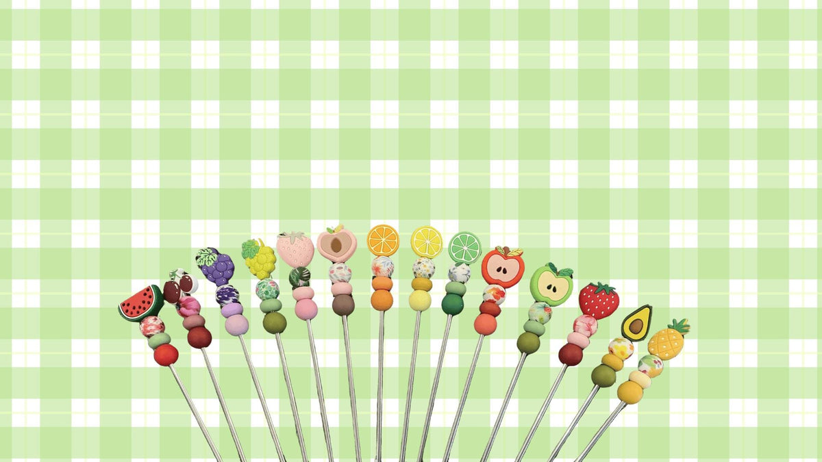 10" Fruit Amigurumi Sewing Stick: Fruit Stick Singles! | Fruity Food Ami Stick | Single Stick Only