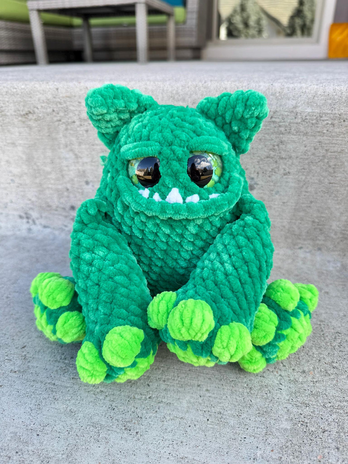Handmade Crochet Luck Monster Plush | Irish St. Patrick's Day Decor Toy