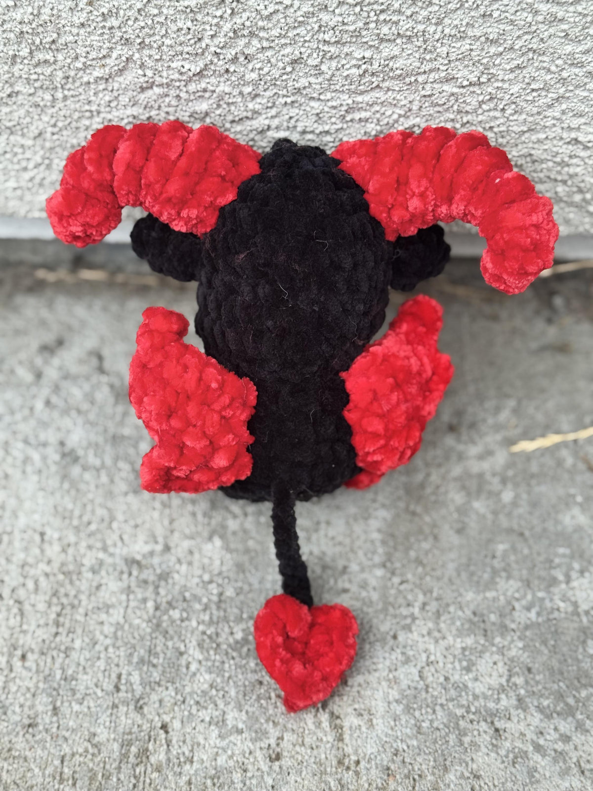 Handmade Crochet Baphomet Plushie | Spooky Amigurumi Halloween Gift | Occult Gothic Decor