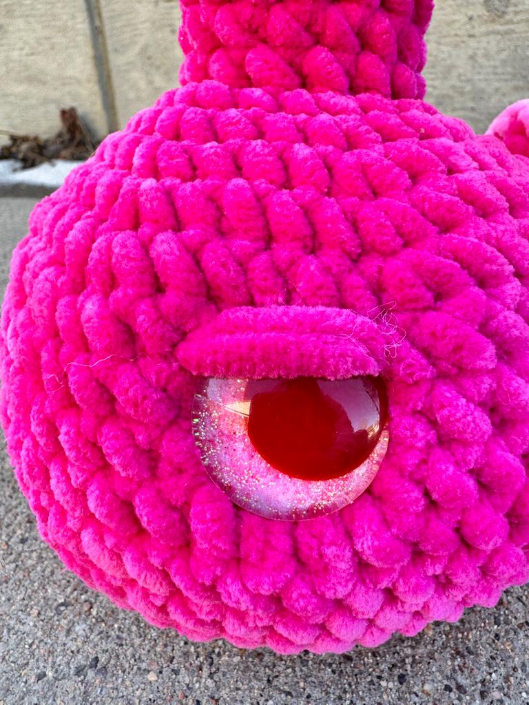 Pretty in Pink Bong Handmade Crochet Plushie | Funny Stoner Gift | Cute Weed Decor | 420 Room Decor | Chill Vibe Gift for Friends