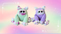 Handmade Crochet Easter Monster Plushie | Pastel Amigurumi Stuffed Toy Basket Filler