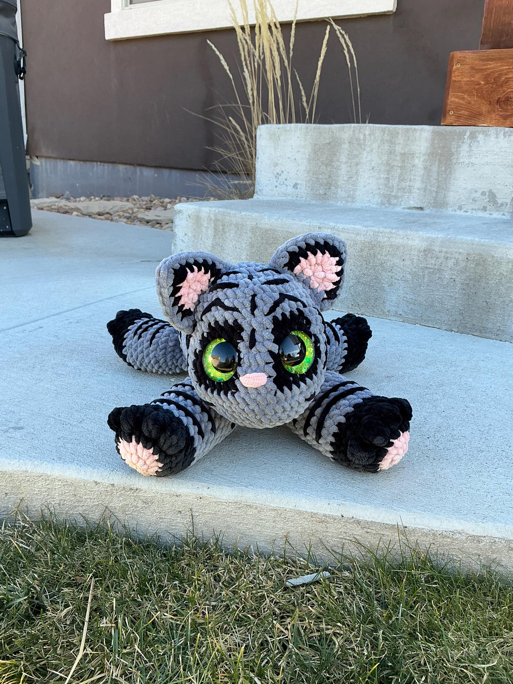 Large Tiger Plushie – Soft Cuddly Stuffed Animal, 24 Inch