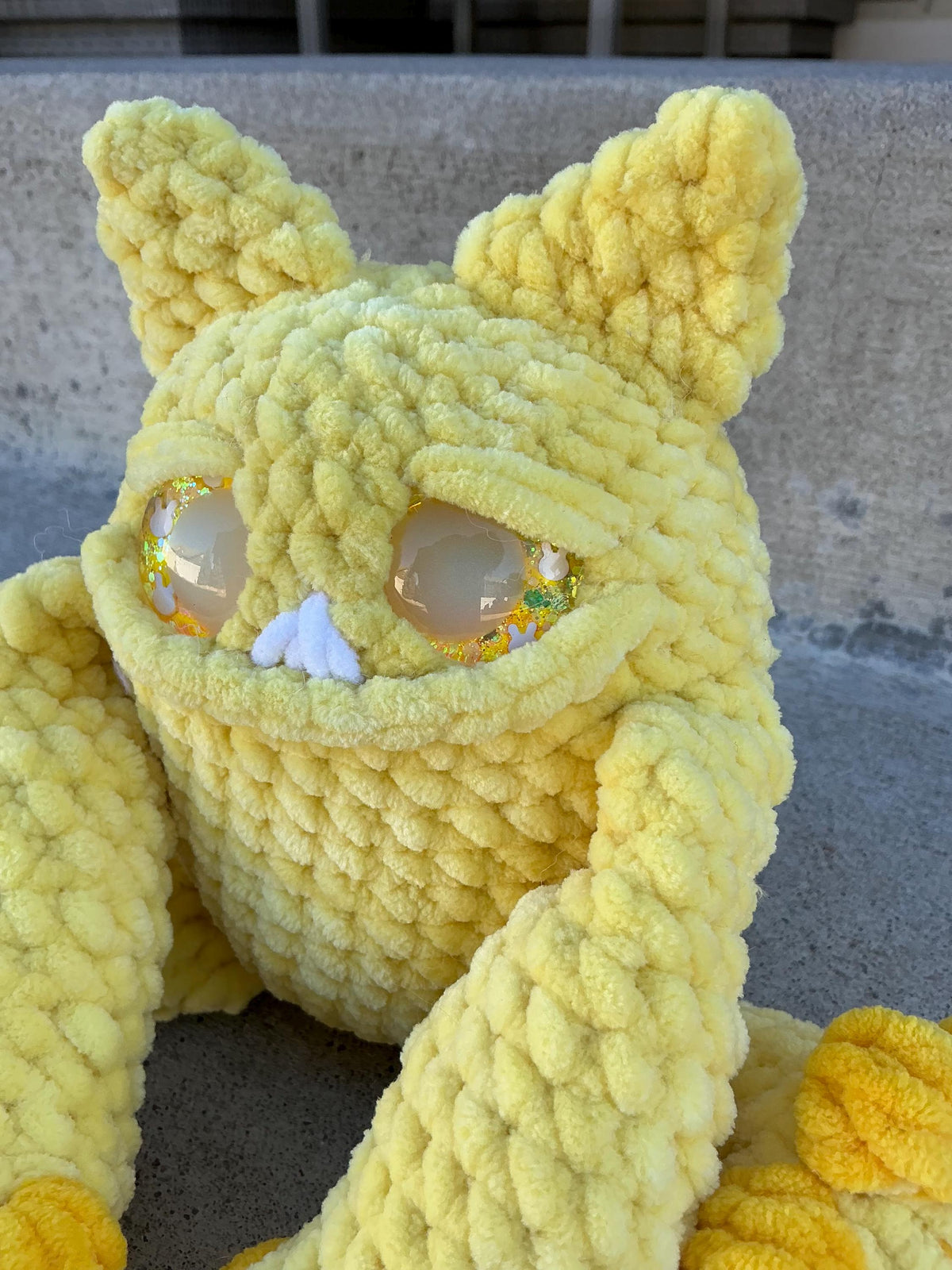 Handmade Crochet Easter Monster Plushie | Pastel Amigurumi Stuffed Toy Basket Filler