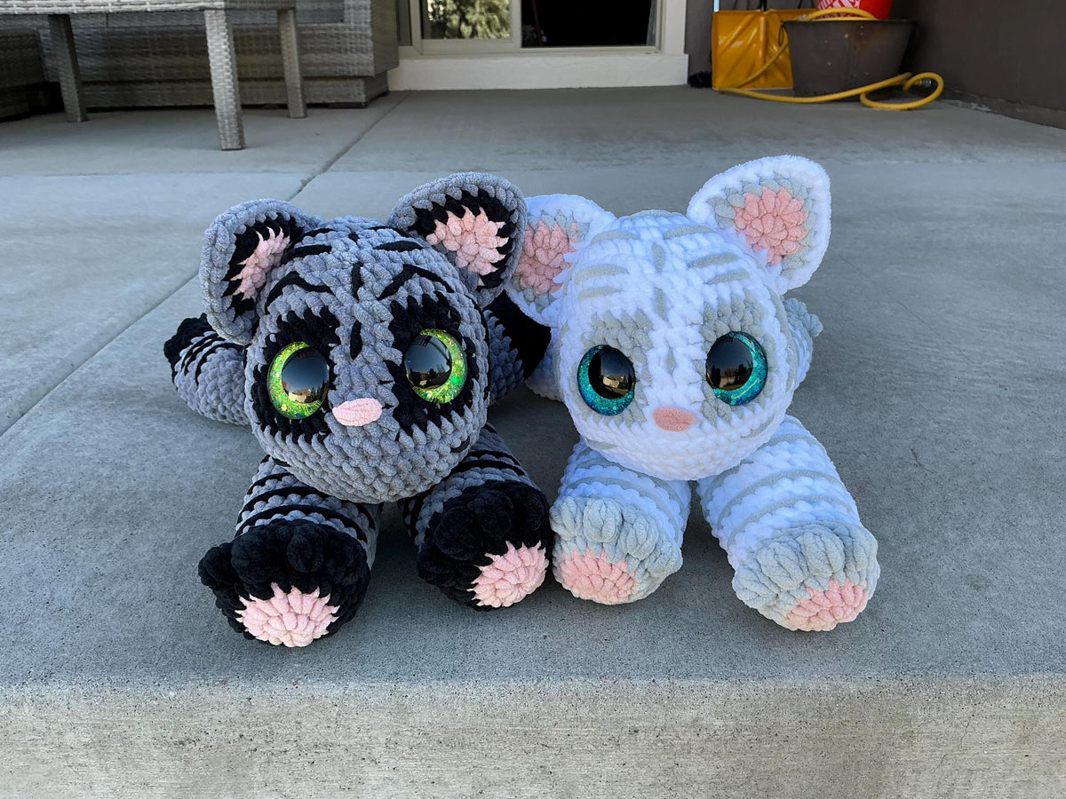 Large Tiger Plushie – Soft Cuddly Stuffed Animal, 24 Inch