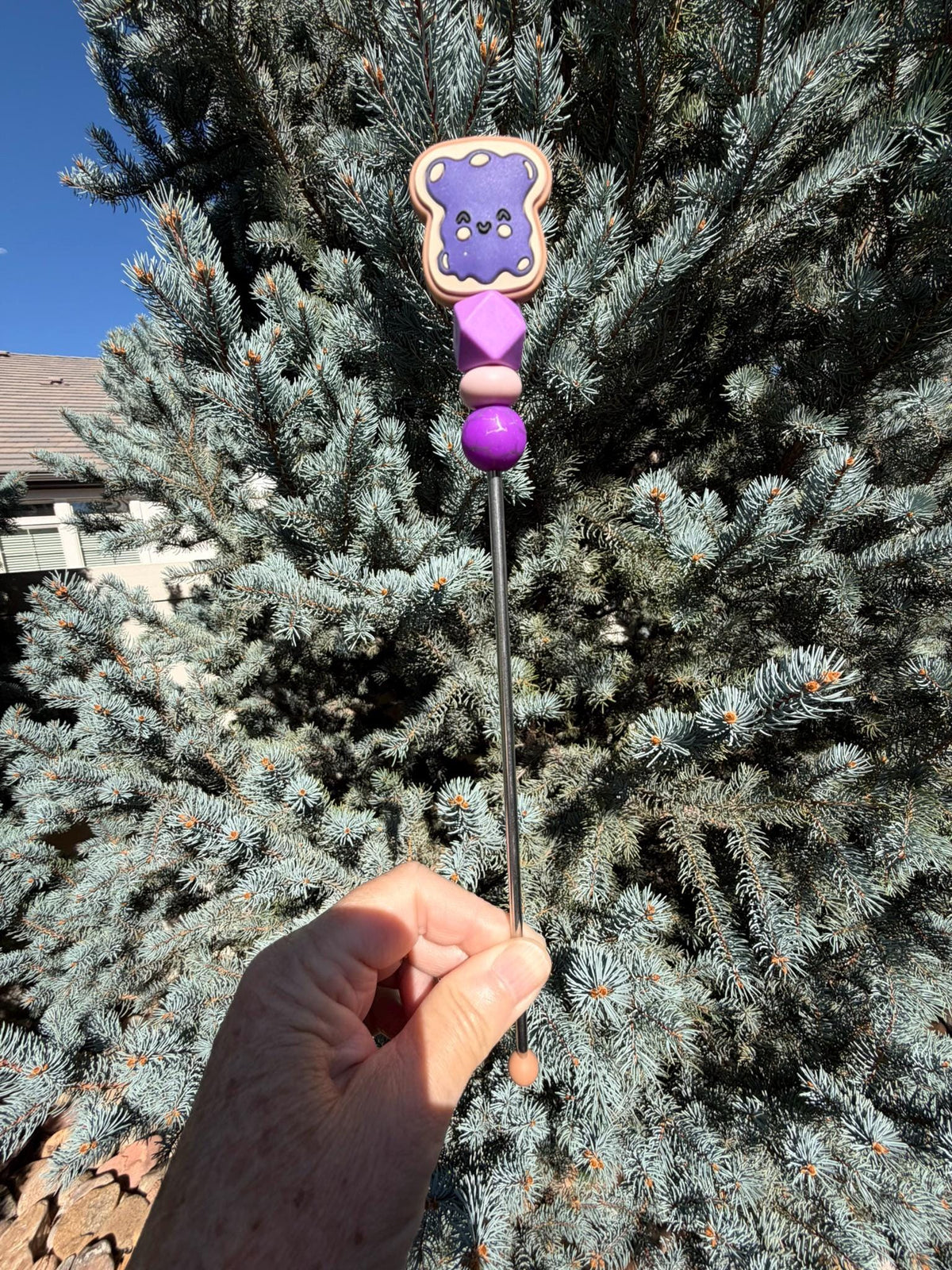 10" Toasted Ami Stick Singles | Kawaii Toast Sewing Sticks: Crochet Plushie Aids | Crochet Plushie Knitting Needles | Cute Foodie Ami Sticks