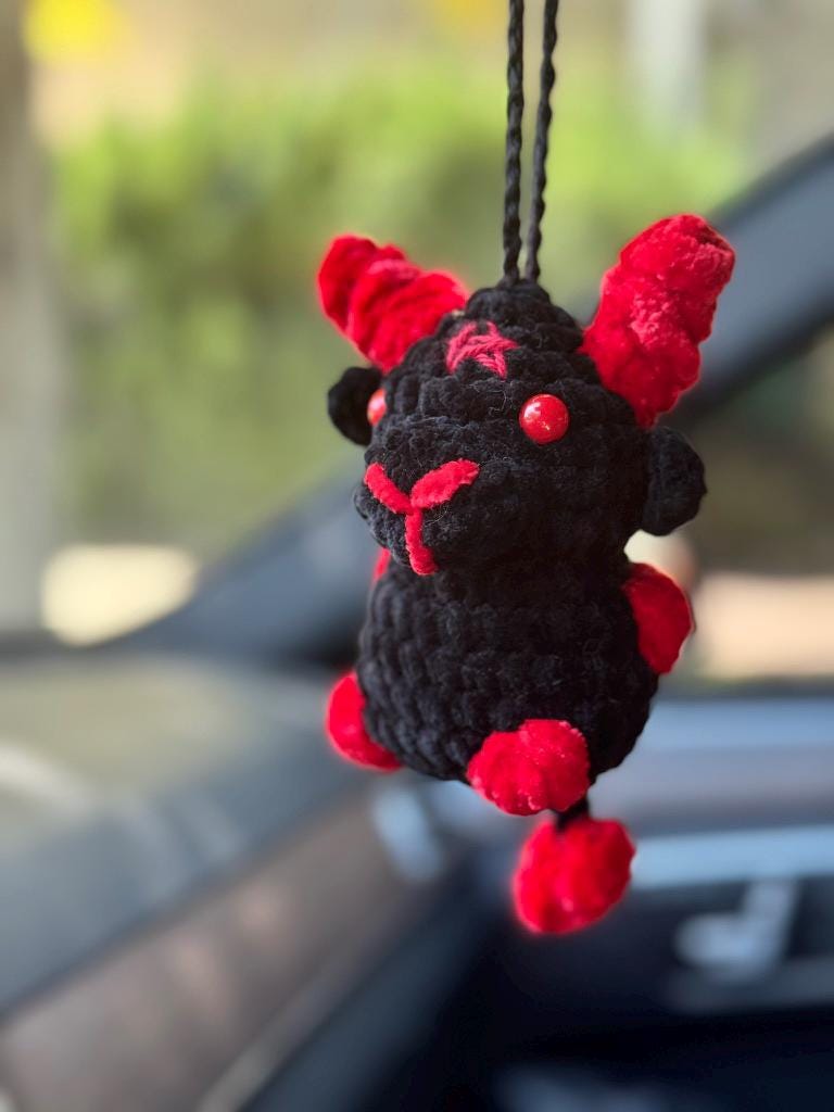 Halloween Car Swings | Mini Monsters Car Charms | Handmade Crochet Rear View Mirror Swings or Keychains | Halloween Decor Gift | Bag Charms