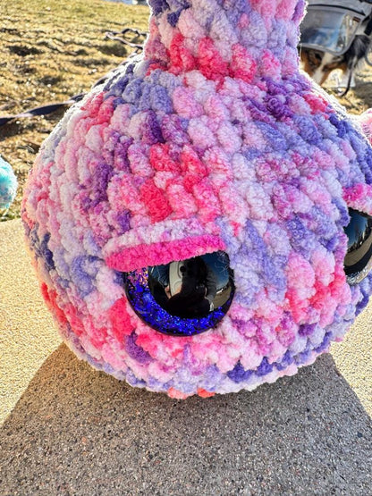 Handmade Tie Dye Bong Crochet Plushie | Funny Stoner Gift | Cute Weed Decor | 420 Room Decor | Chill Vibe Gift for Friends