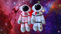 Handmade Crochet Astronaut Snuggler | Amigurumi Spaceman Plushie | Matching Astronaut Keychain Bag Charm
