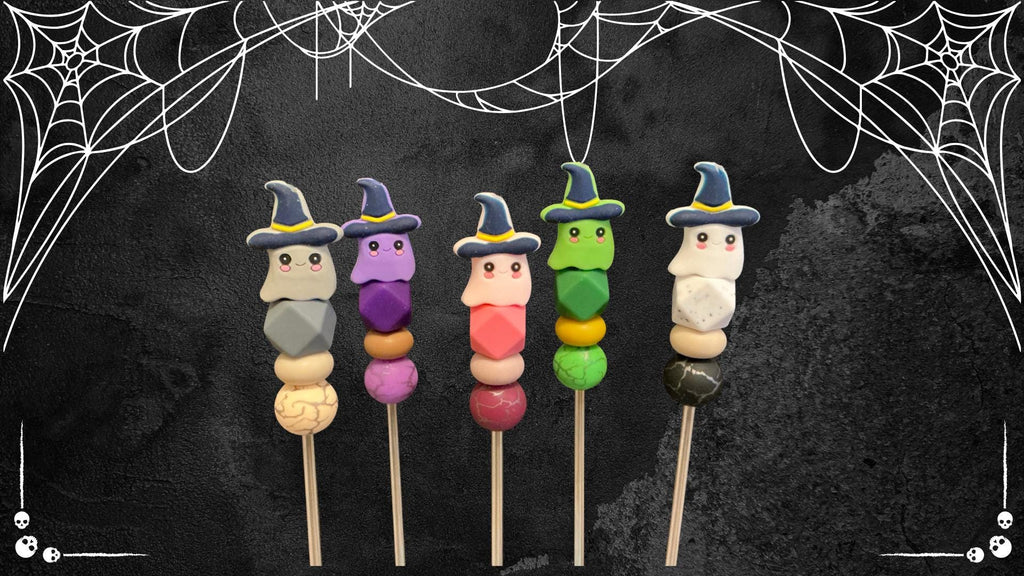 8" Spooky Cute Ghost Amigurumi Sewing Stick | Single Stick Only |  Plushie Assembly Tool | Halloween Theme Ami Sticks | Halloween Crochet