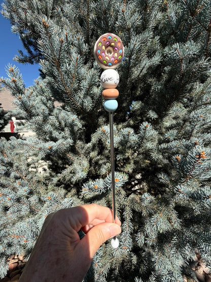 10" Donuts, Coffee, Love Amigurumi Sewing Sticks: Crochet Plushie Aids | Crochet Plushie Knitting Needles | Cute Ami Sticks | Single Sticks