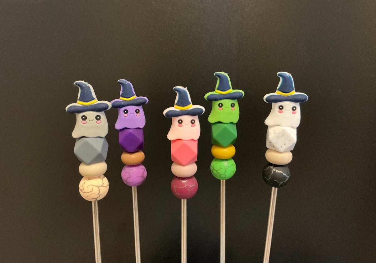 8" Spooky Cute Ghost Amigurumi Sewing Stick | Single Stick Only |  Plushie Assembly Tool | Halloween Theme Ami Sticks | Halloween Crochet