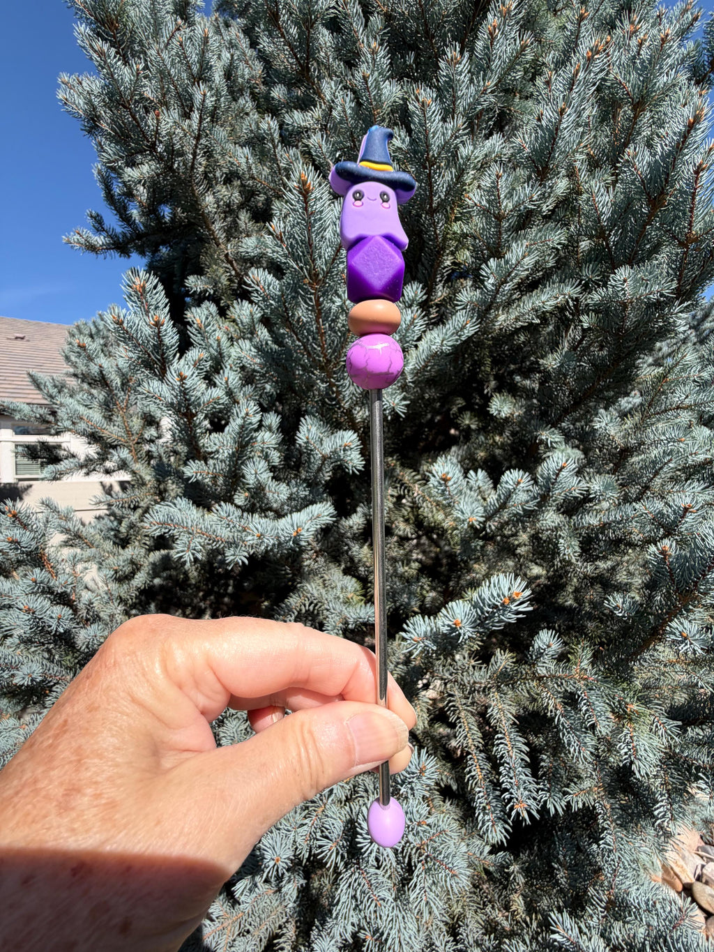 8" Spooky Cute Ghost Amigurumi Sewing Stick | Single Stick Only |  Plushie Assembly Tool | Halloween Theme Ami Sticks | Halloween Crochet